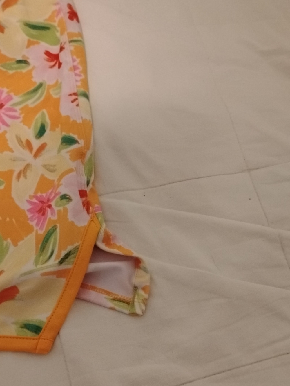 crown & ivy Yellow Floral  Skort with Pink and Red Blooms - Picture 6 of 6